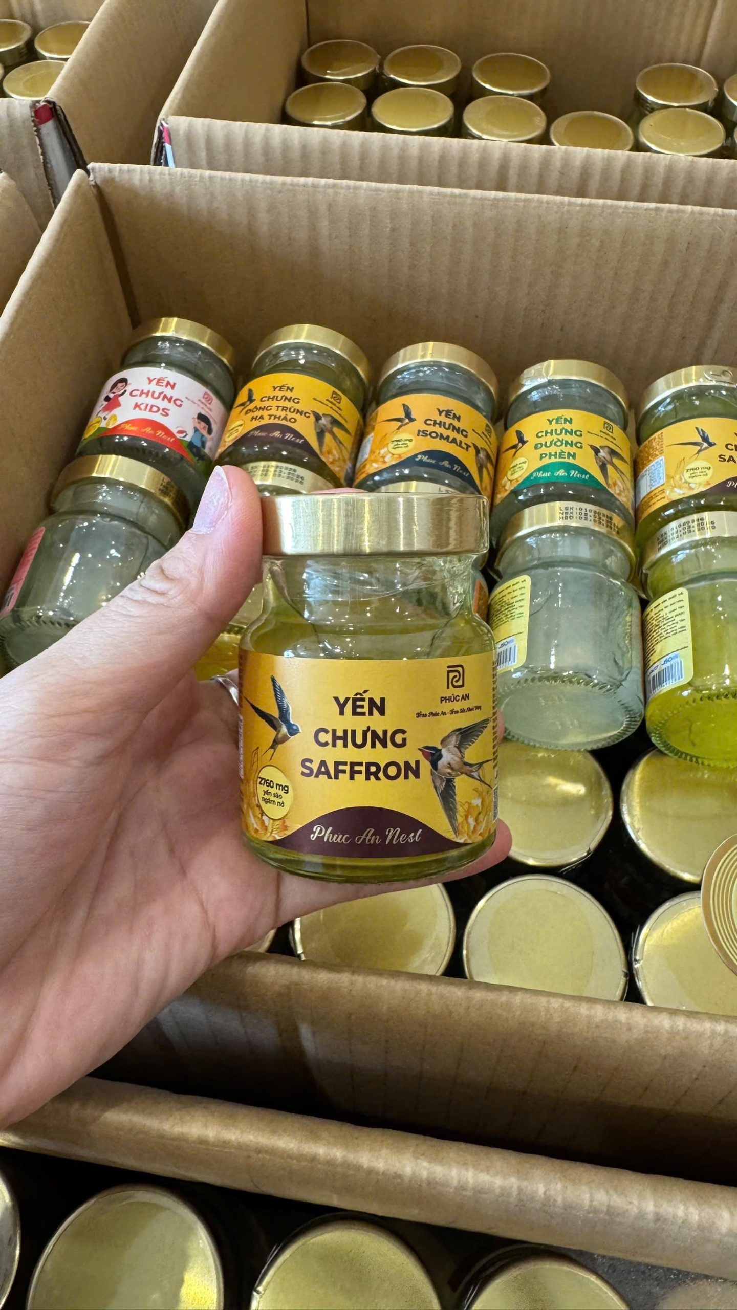 hủ yến chưng saffron